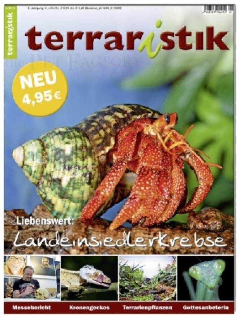 Terraristik 1/2014 - Titelthema: Landeinsiedlerkrebse